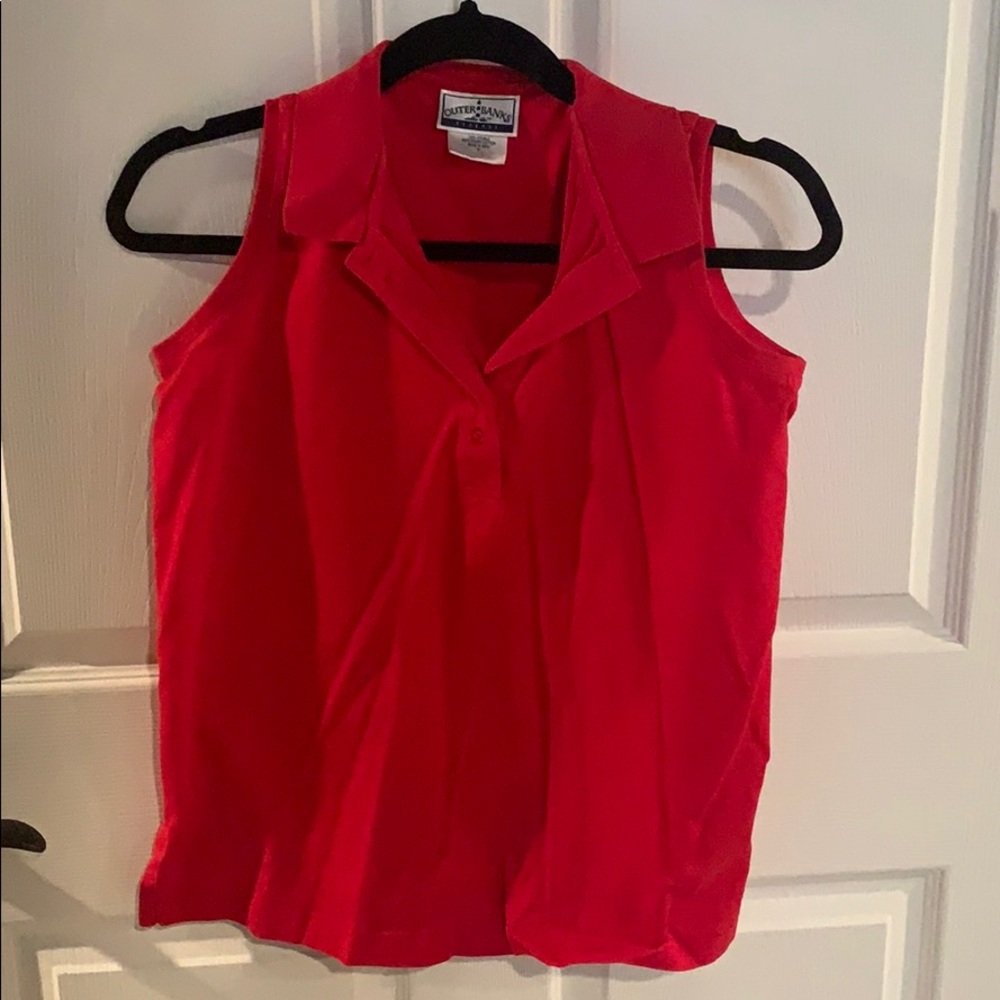 Sleeveless polo shirt